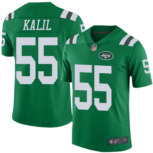 New York Jets Limited Green Youth Ryan Kalil Jersey NFL Football #55 Rush Vapor Untouchable